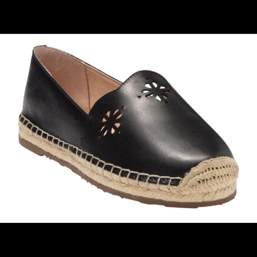 New authentic Kate Spade Black Gillian Espadrille Flats